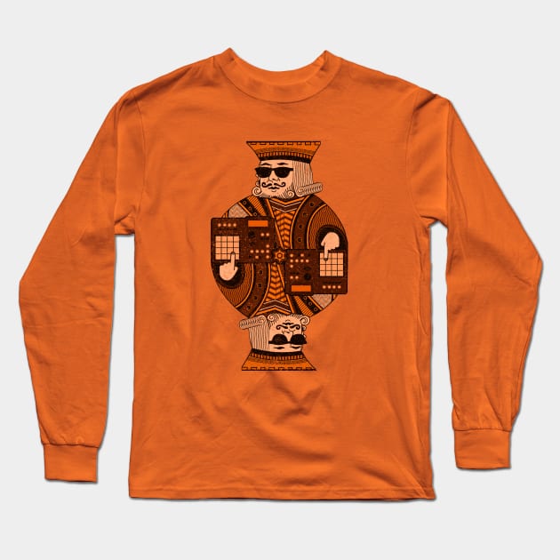 Funny musician beatmaker for music producer Long Sleeve T-Shirt by Mewzeek_T